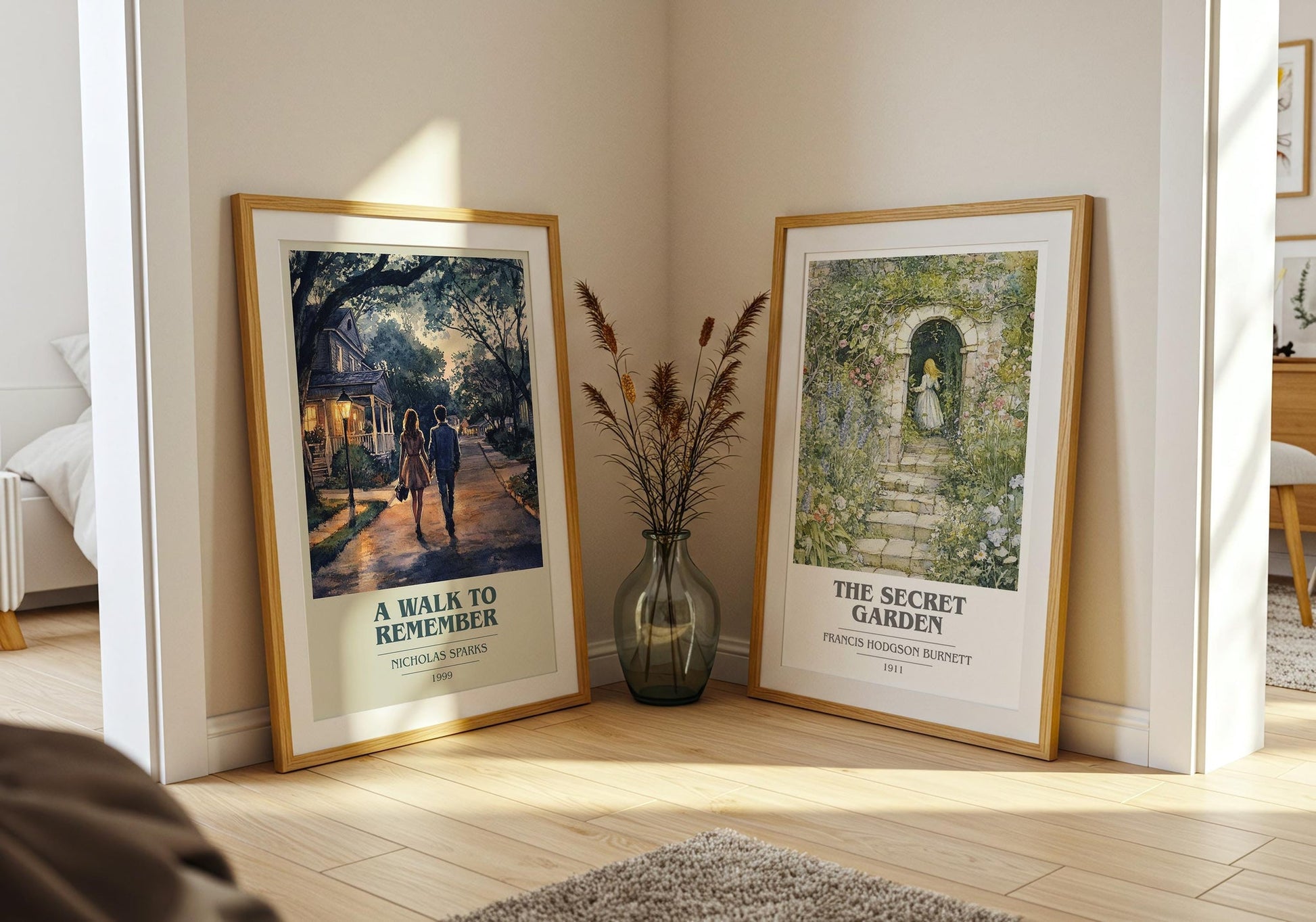 A Walk to Remember book cover poster paired in gallery wall – literary art prints