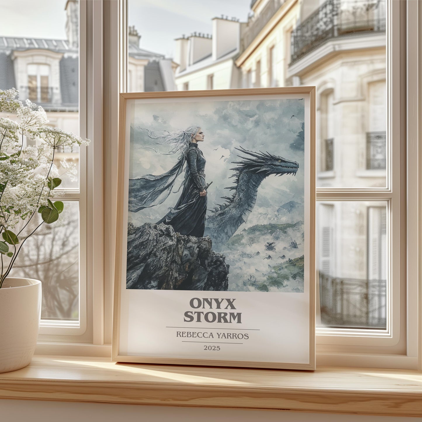 Onyx Storm by Rebecca Yarros | Book Poster | Literary Art Gift For Book Lover | Novel Inspired Wall Art | Free Delivery