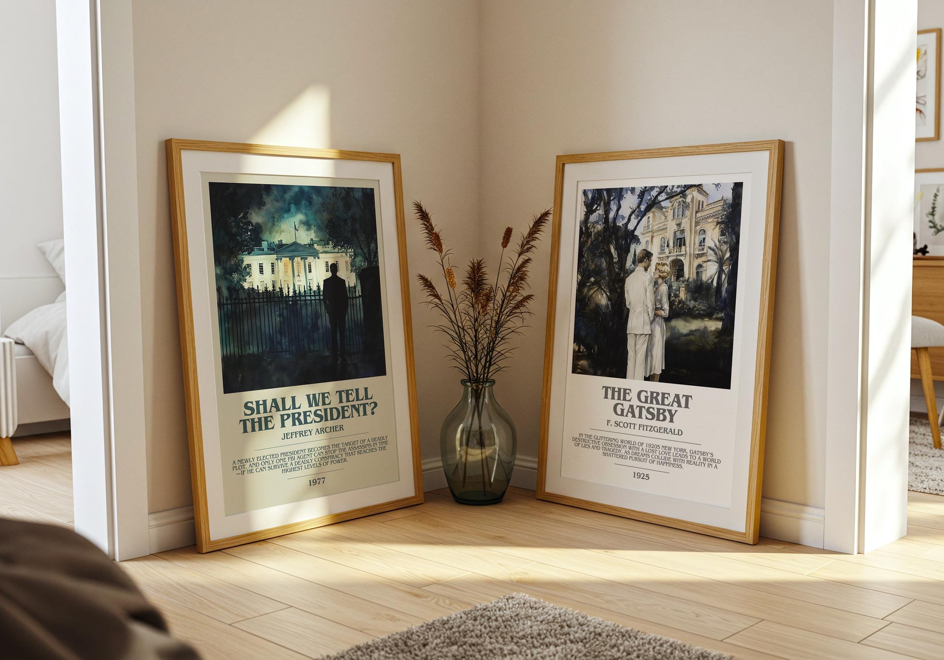 Shall We Tell The President by Jeffrey Archer | Descriptive Modern Book Art | Poster