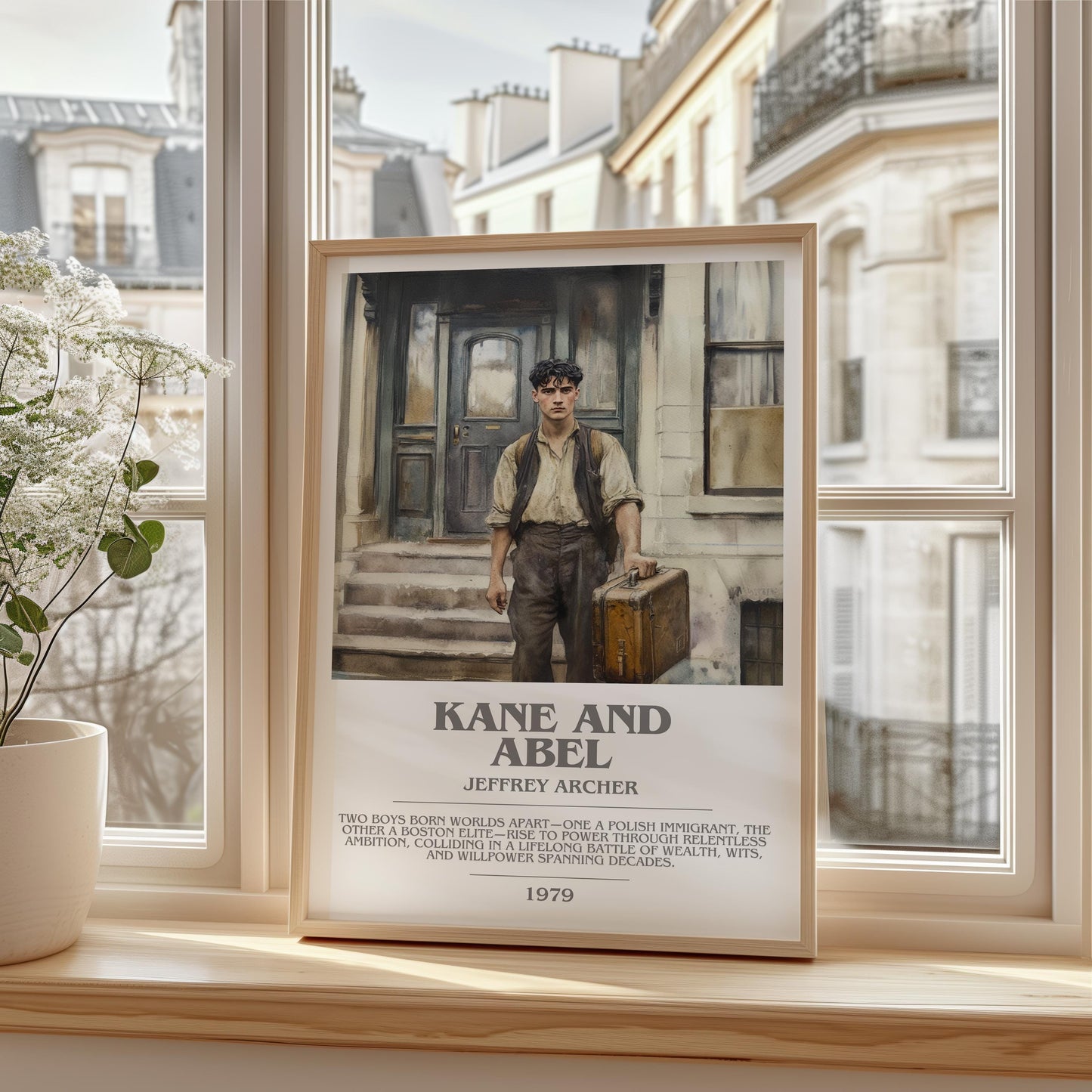 Kane and Abel by Jeffrey Archer | Descriptive Modern Book Art | Poster