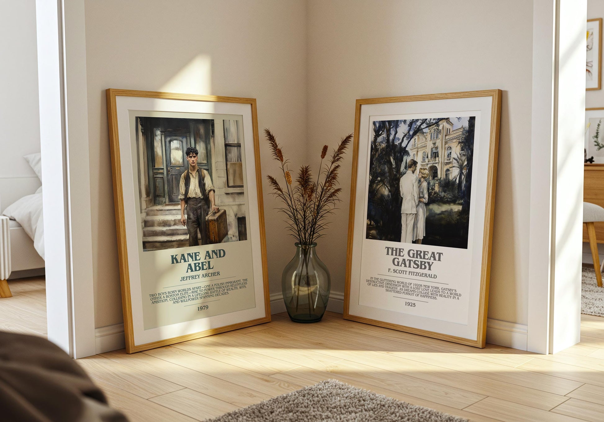 Kane and Abel by Jeffrey Archer | Descriptive Modern Book Art | Poster