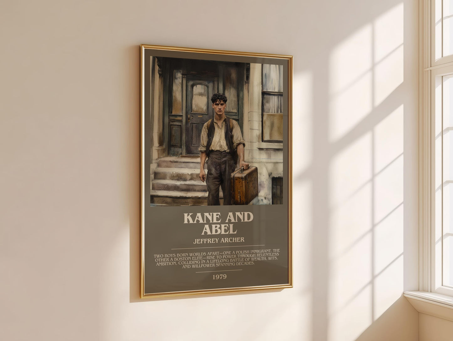 Kane and Abel by Jeffrey Archer | Descriptive Modern Book Art | Poster