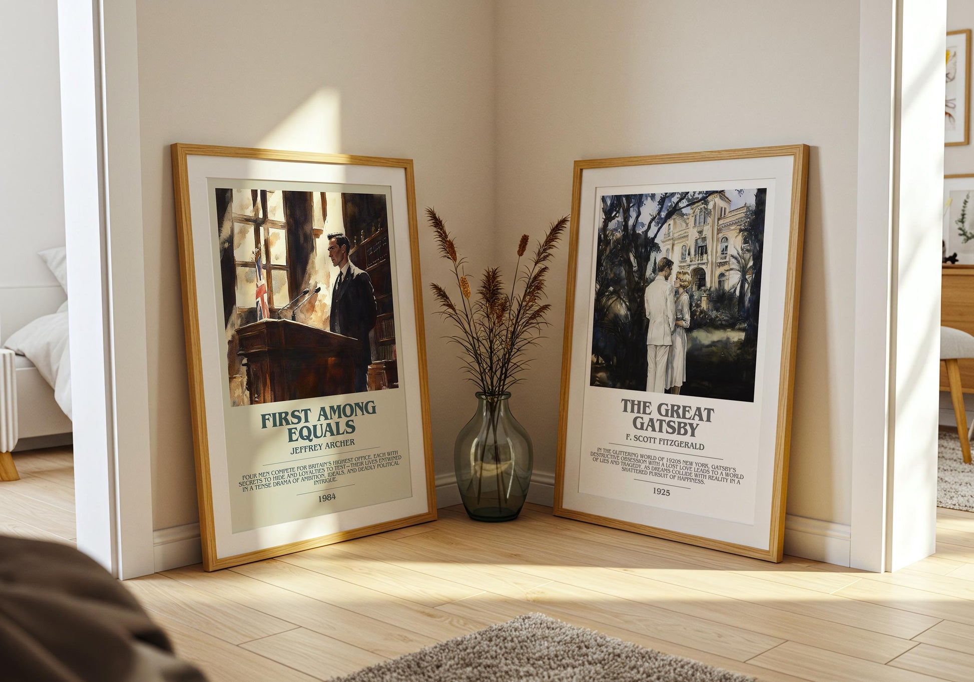 First Among Equals by Jeffrey Archer | Descriptive Modern Book Art | Poster