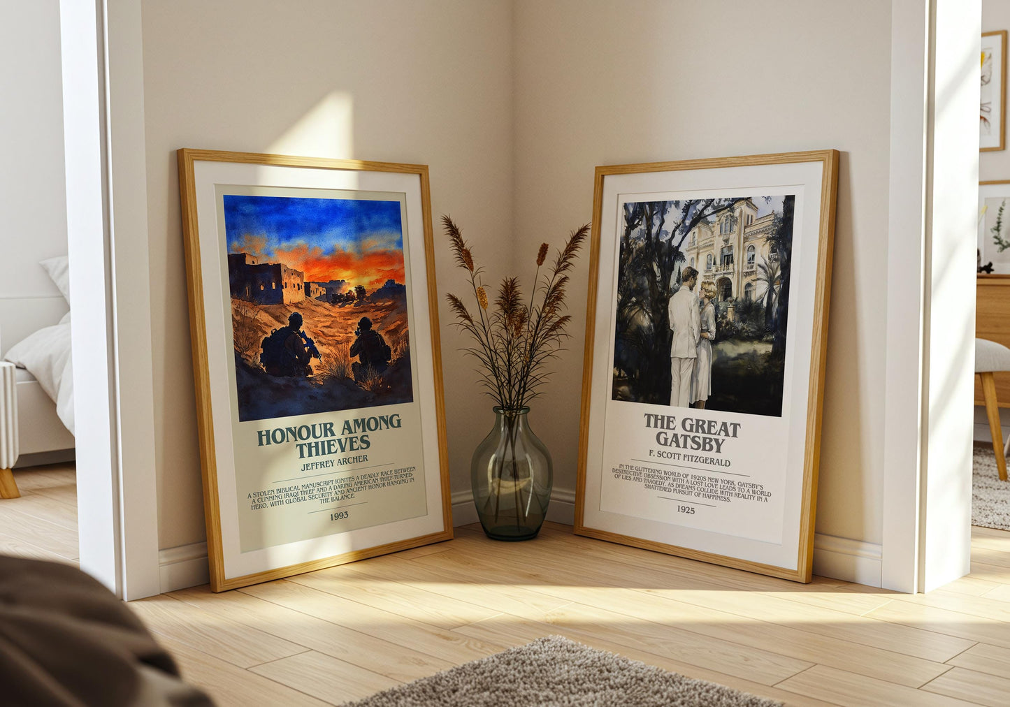 Honour Among Thieves by Jeffrey Archer | Descriptive Modern Book Art | Poster
