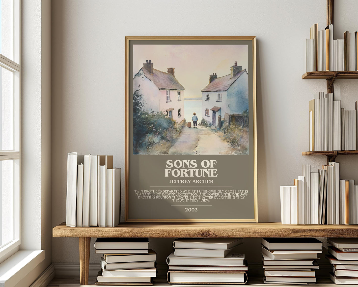 Sons Of Fortune by Jeffrey Archer | Descriptive Modern Book Art | Poster