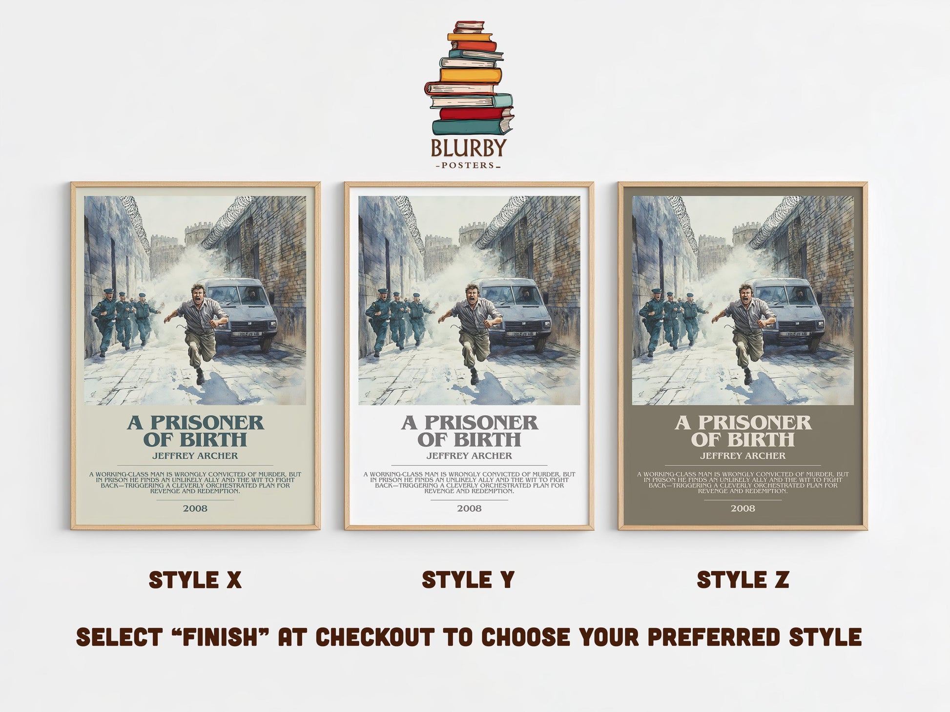 A Prisoner Of Birth by Jeffrey Archer | Descriptive Modern Book Art | Poster