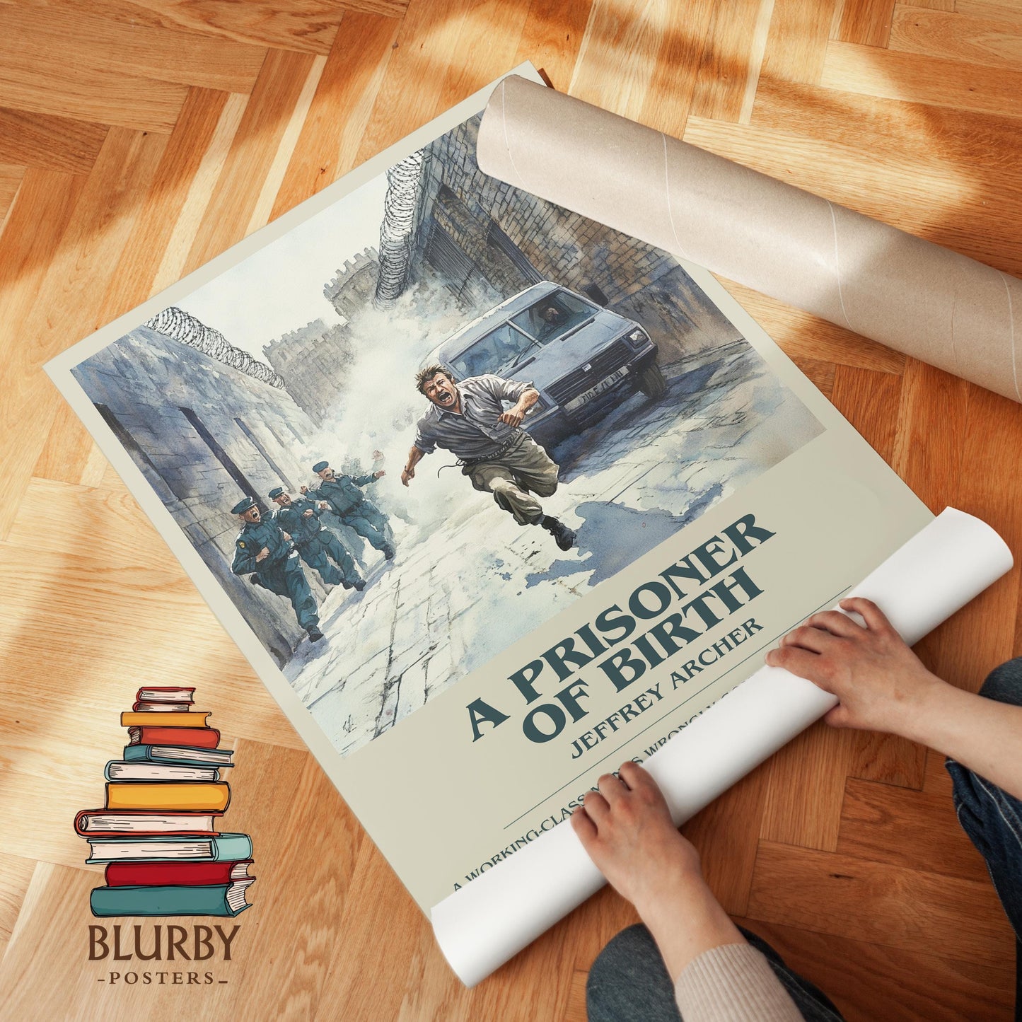 A Prisoner Of Birth by Jeffrey Archer | Descriptive Modern Book Art | Poster