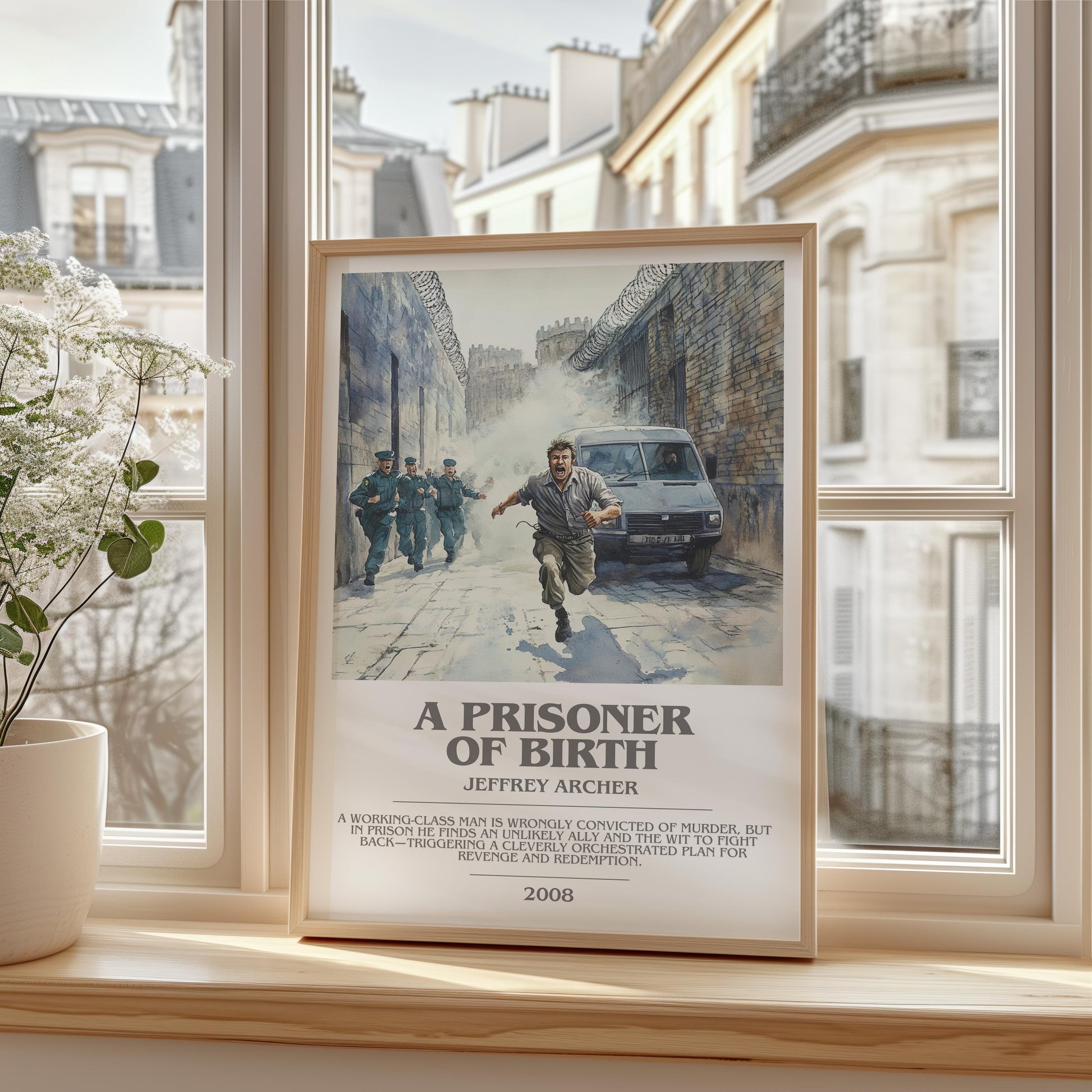 A Prisoner Of Birth by Jeffrey Archer | Descriptive Modern Book Art | Poster