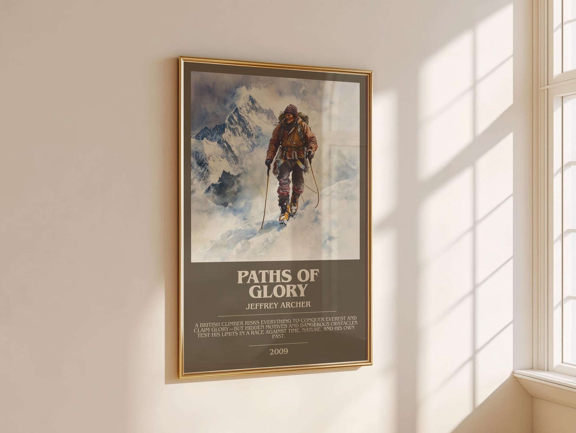 Paths Of Glory by Jeffrey Archer | Descriptive Modern Book Art | Poster