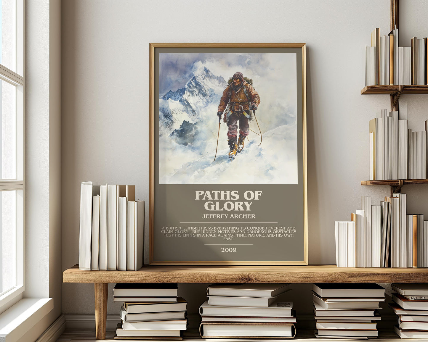 Paths Of Glory by Jeffrey Archer | Descriptive Modern Book Art | Poster