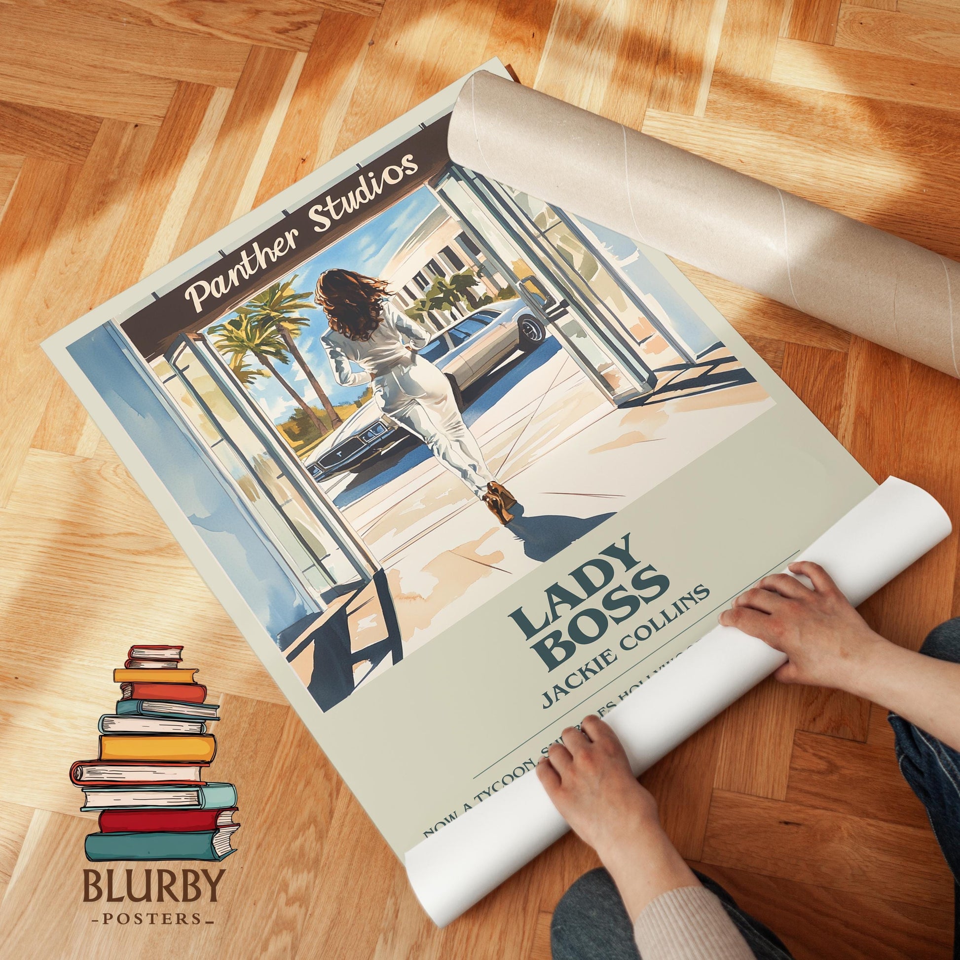 Lady Boss by Jackie Collins | Descriptive Modern Book Art | Poster