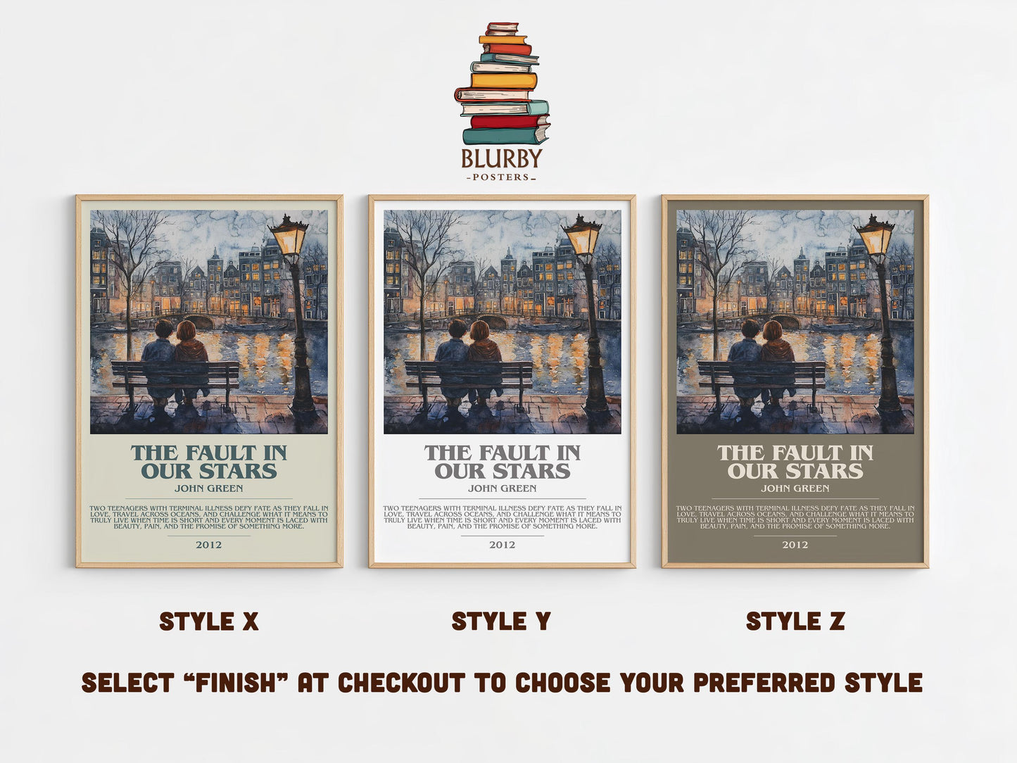 The Fault In Our Stars by John Green | Descriptive Modern Book Art | Poster