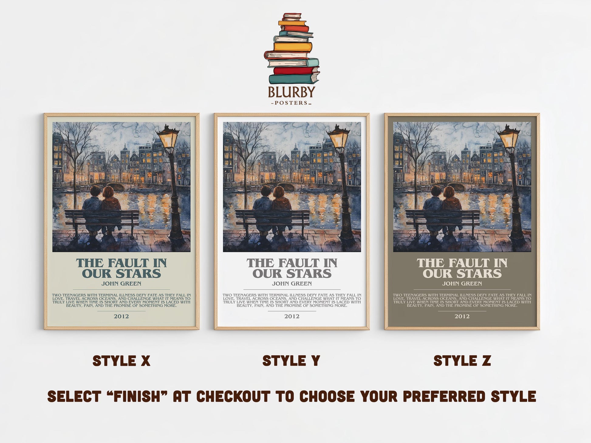 The Fault In Our Stars by John Green | Descriptive Modern Book Art | Poster