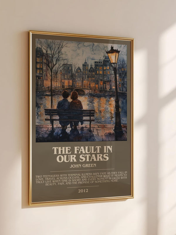 The Fault in Our Stars bookish book poster framed on wall – young adult wall art