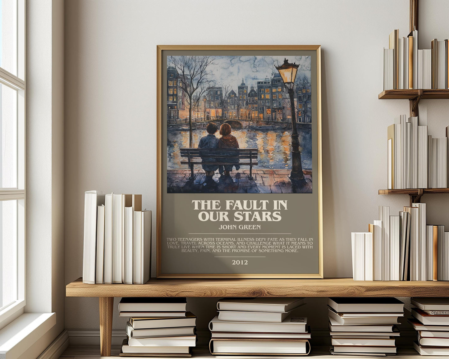 The Fault In Our Stars by John Green | Descriptive Modern Book Art | Poster