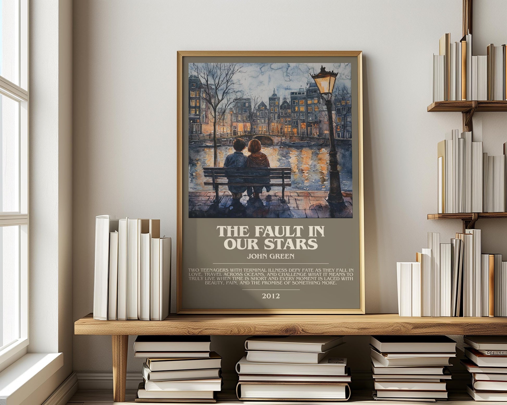 The Fault In Our Stars by John Green | Descriptive Modern Book Art | Poster