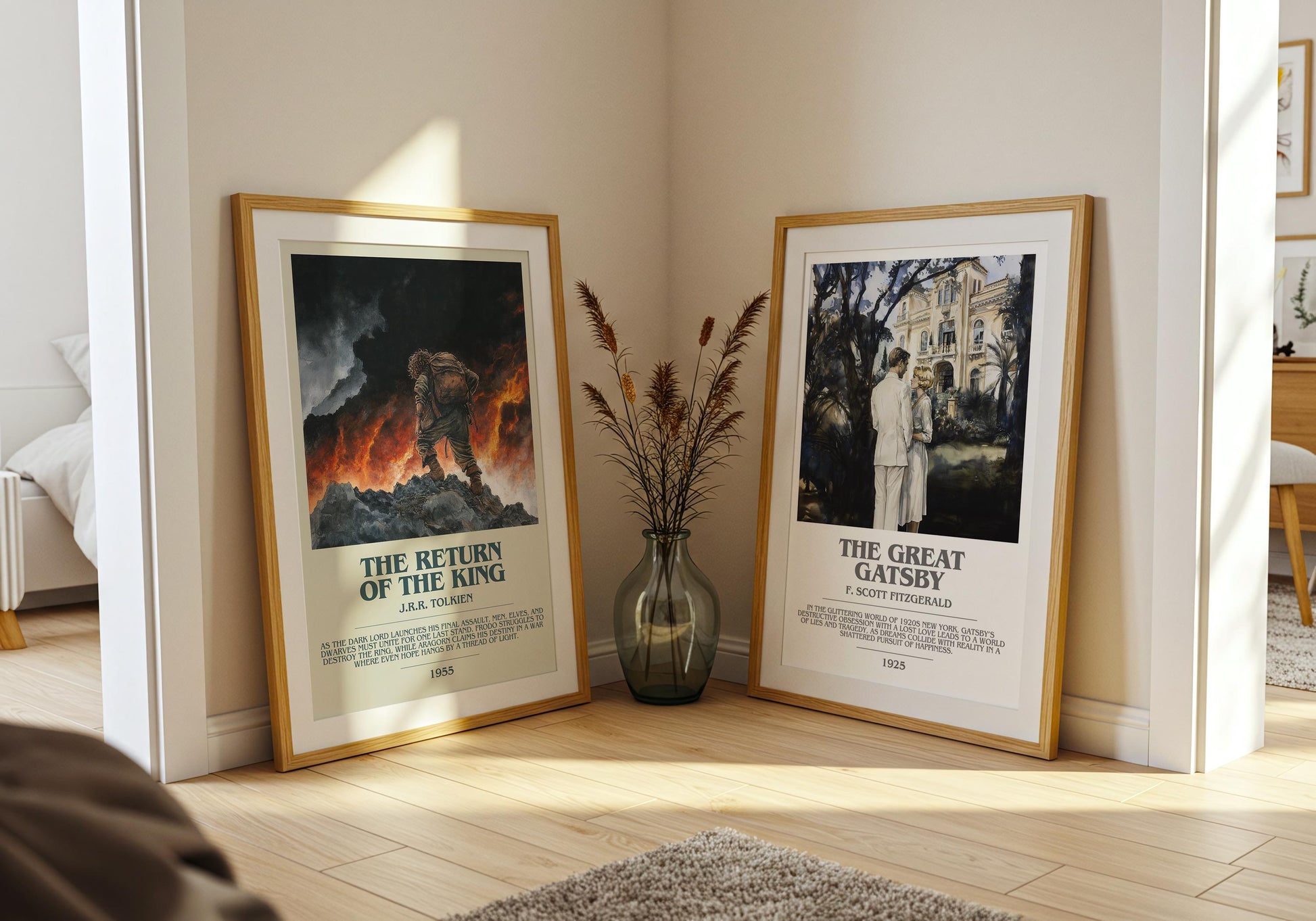 The Return Of The King by J.R.R. Tolkien | Descriptive Modern Book Art | Poster