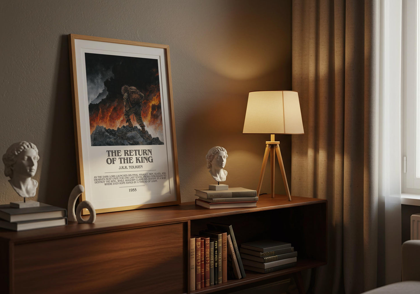 The Return Of The King by J.R.R. Tolkien | Descriptive Modern Book Art | Poster