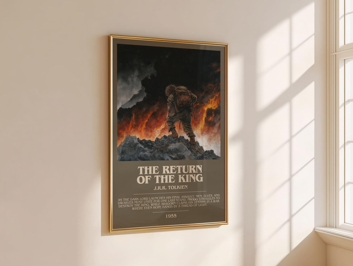 The Return Of The King by J.R.R. Tolkien | Descriptive Modern Book Art | Poster