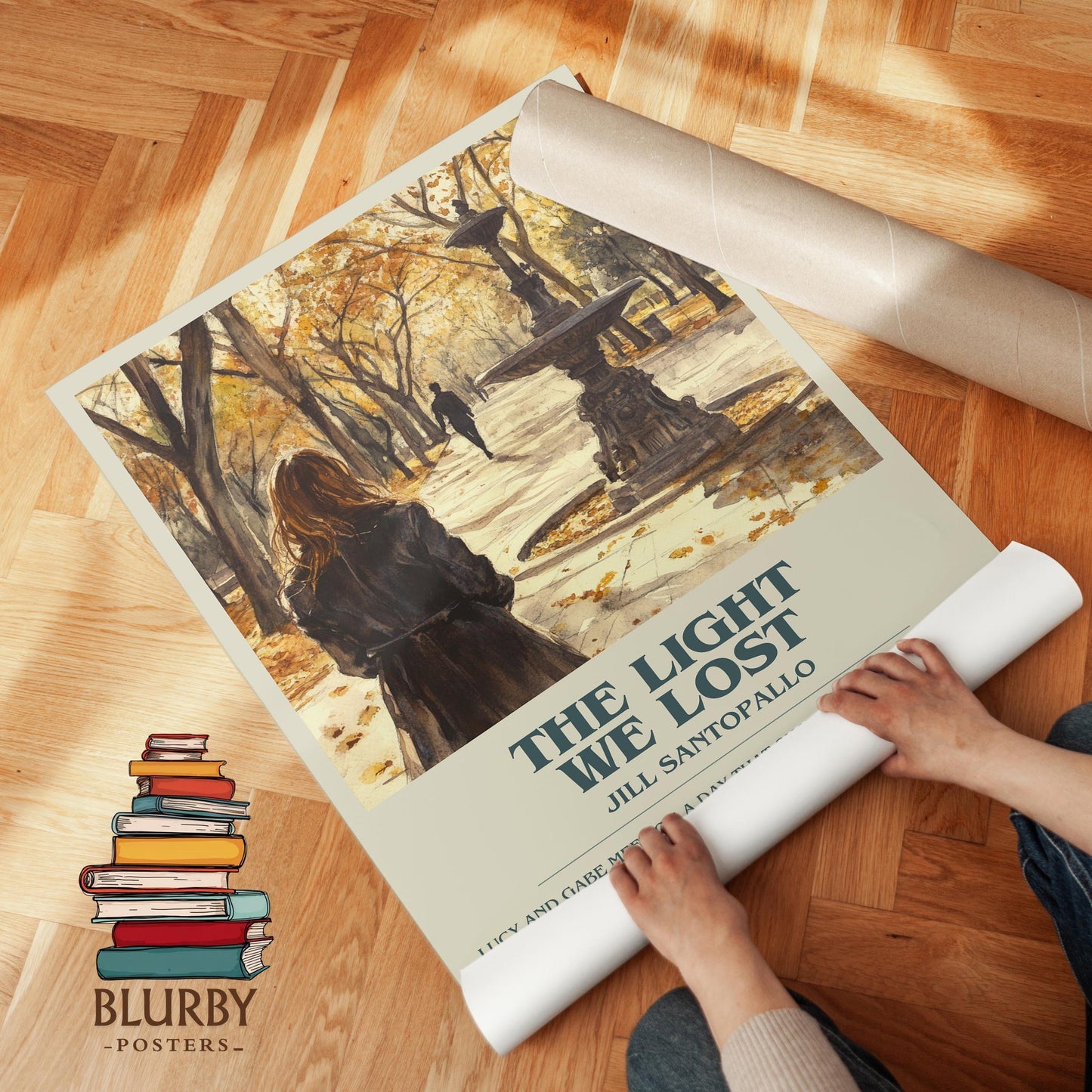 The Light We Lost book poster packaging – museum-quality print rolled in protective tube
