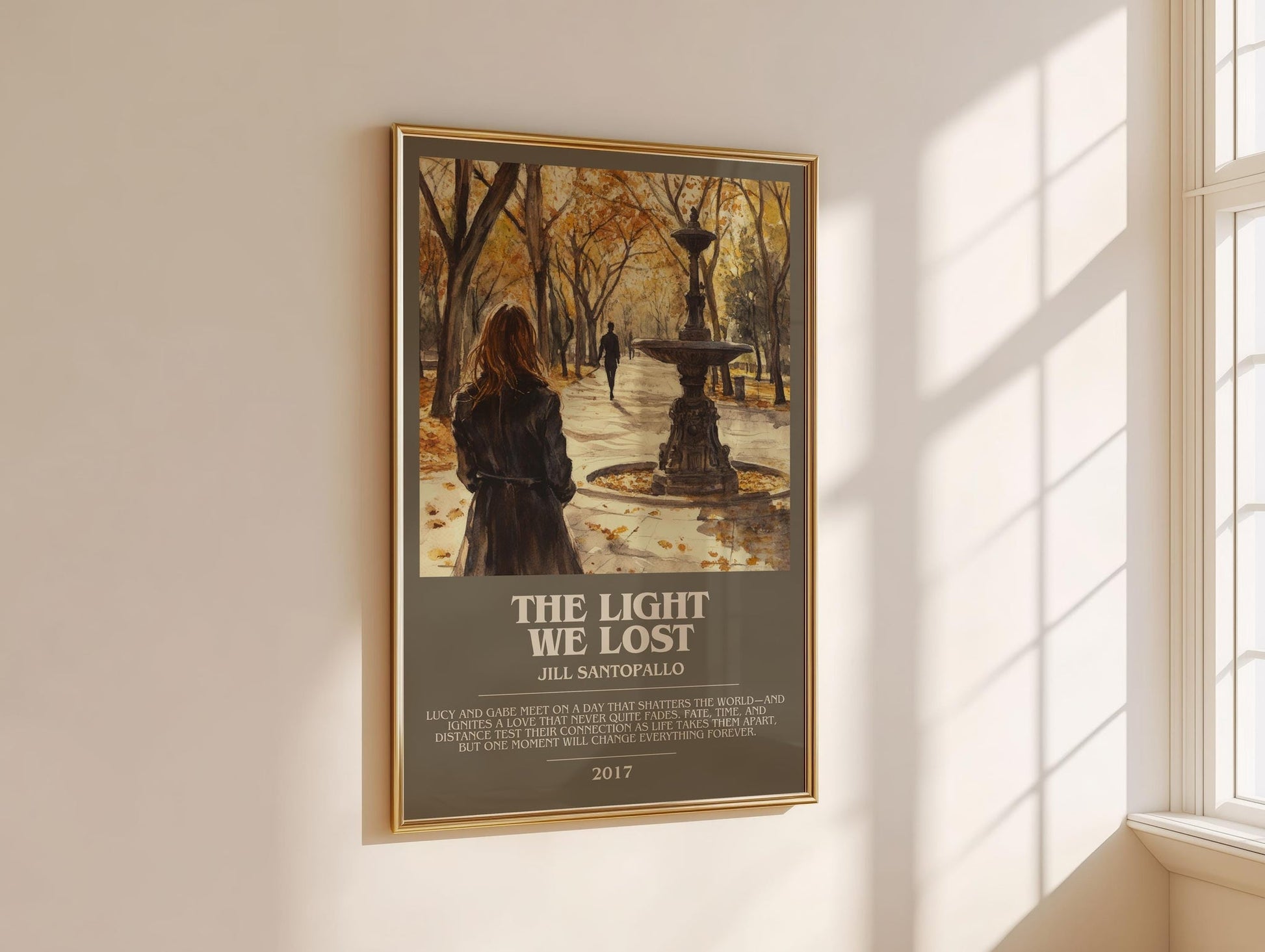The Light We Lost bookish book poster framed on wall – romance wall art