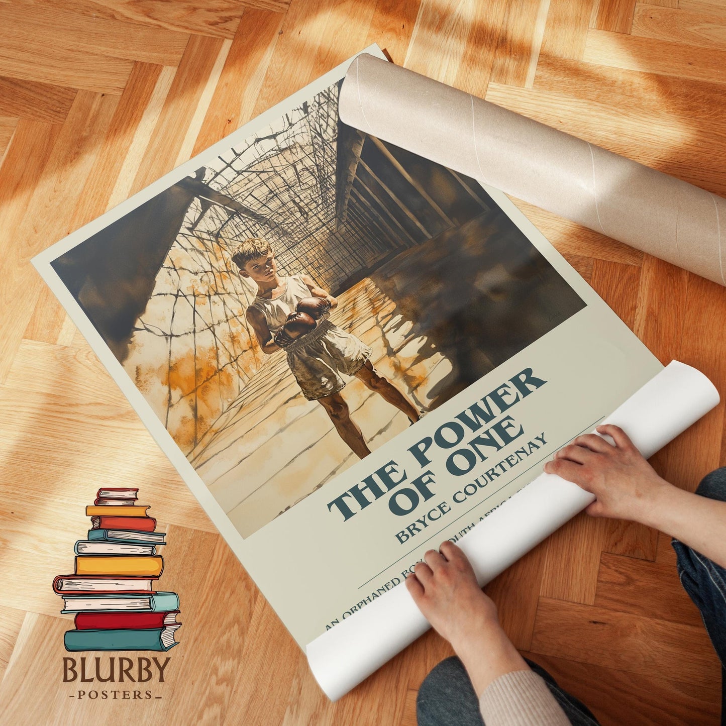 The Power of One book poster packaging – museum-quality print rolled in protective tube
