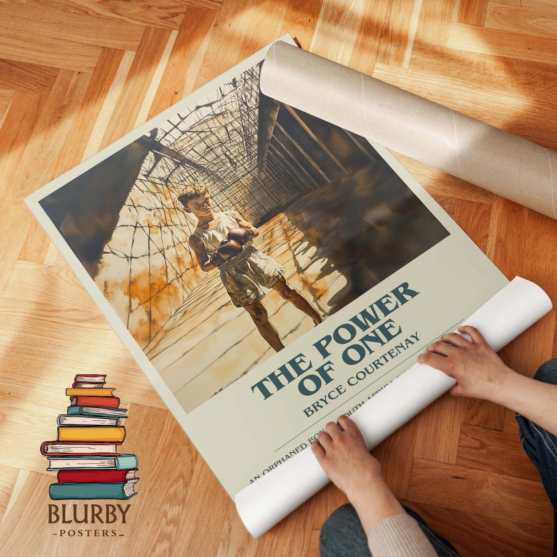The Power of One book poster packaging – museum-quality print rolled in protective tube