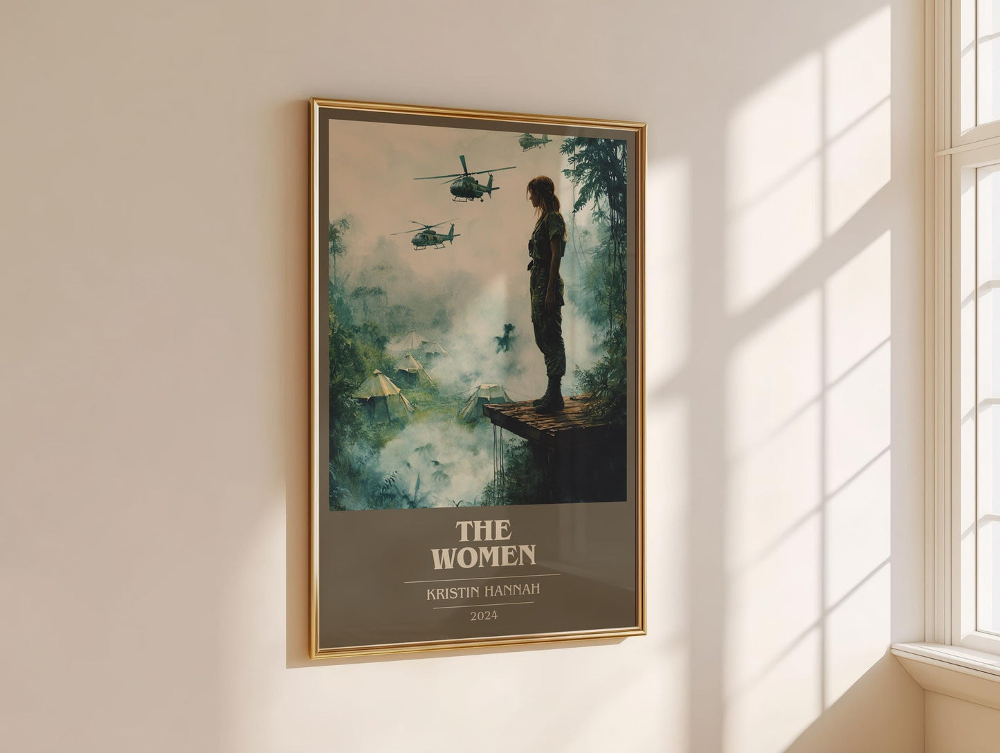 The Women book cover book poster framed on wall – historical fiction wall art
