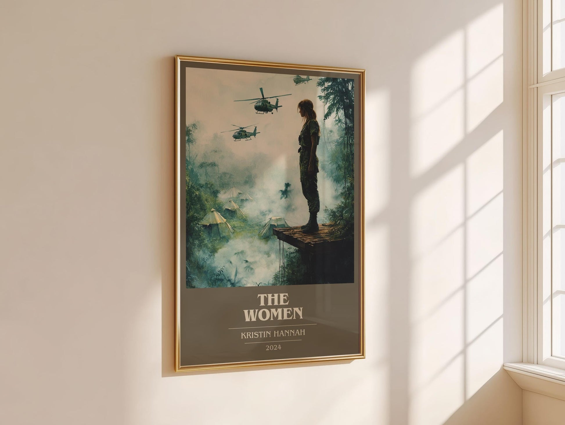 The Women book cover book poster framed on wall – historical fiction wall art