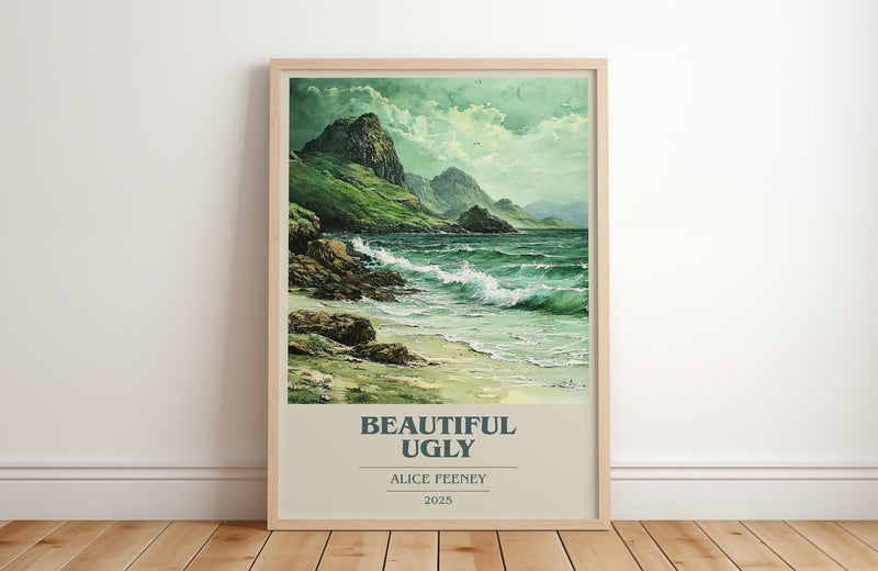 Beautiful Ugly book cover poster colour and style options – Alice Feeney book art