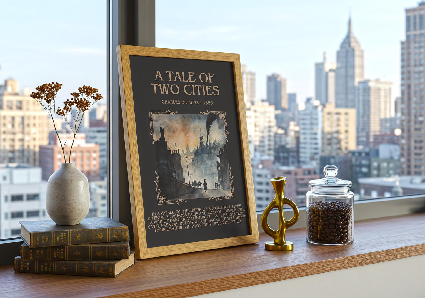 A Tale of Two Cities by Charles Dickens | Descriptive Book Poster | Blurby