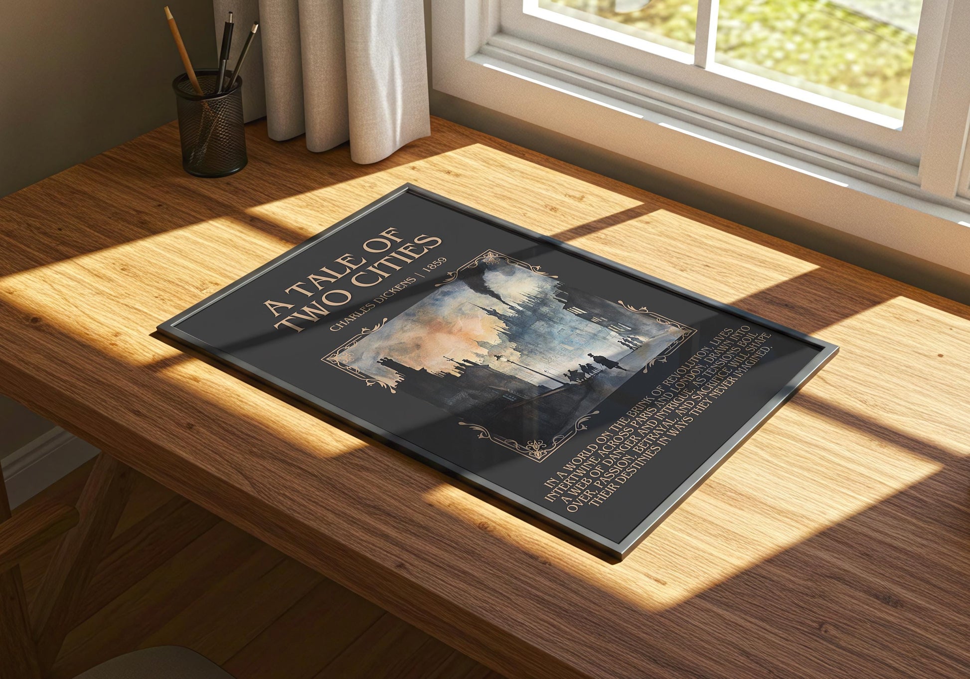 A Tale of Two Cities by Charles Dickens | Descriptive Book Poster | Blurby