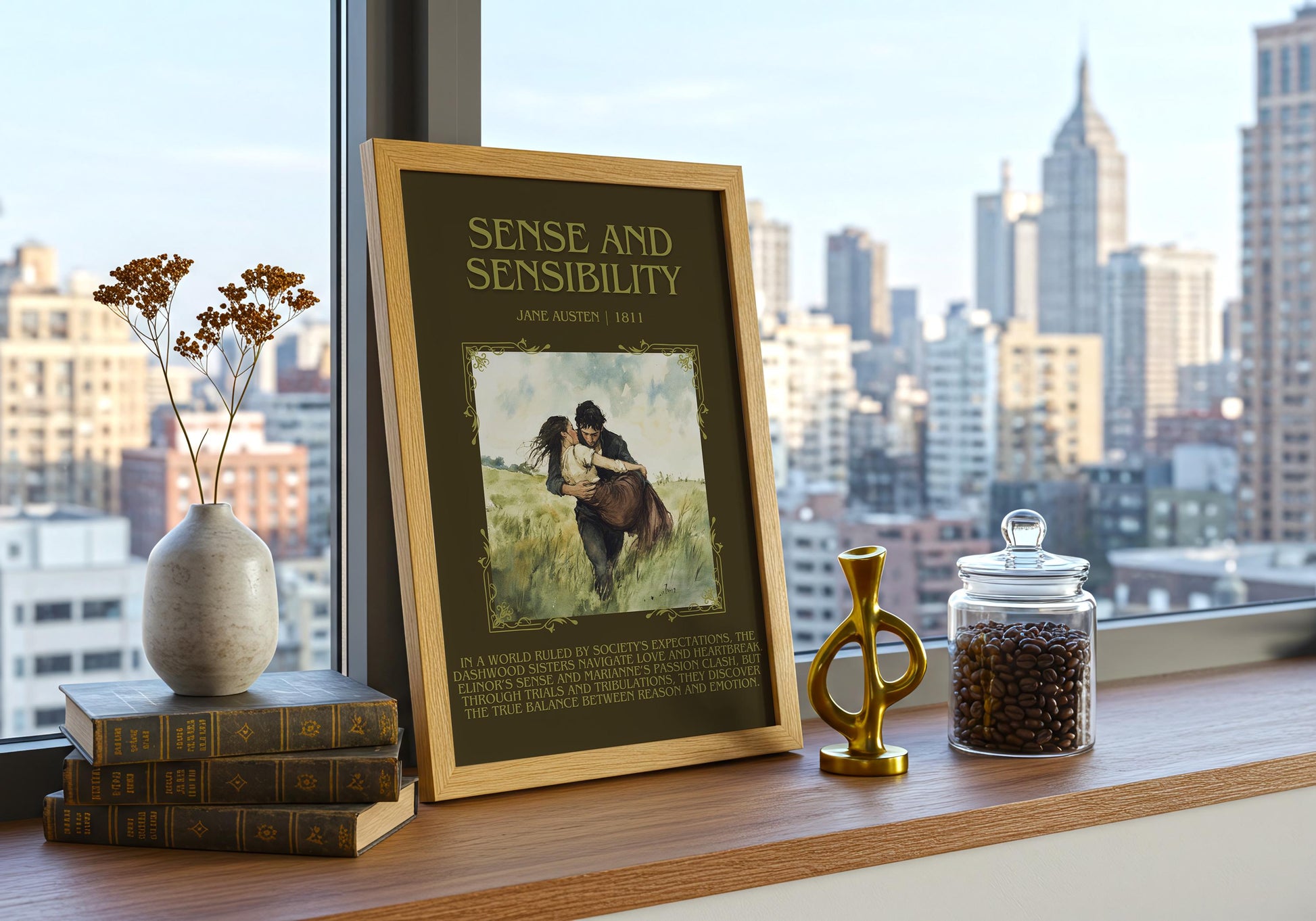 Sense and Sensibility by Jane Austen | Descriptive Book Poster | Blurby