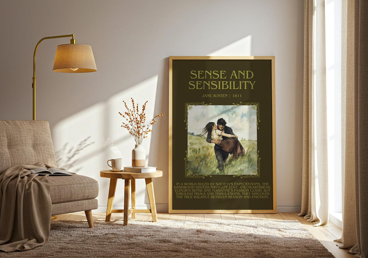 Sense and Sensibility by Jane Austen | Descriptive Book Poster | Blurby