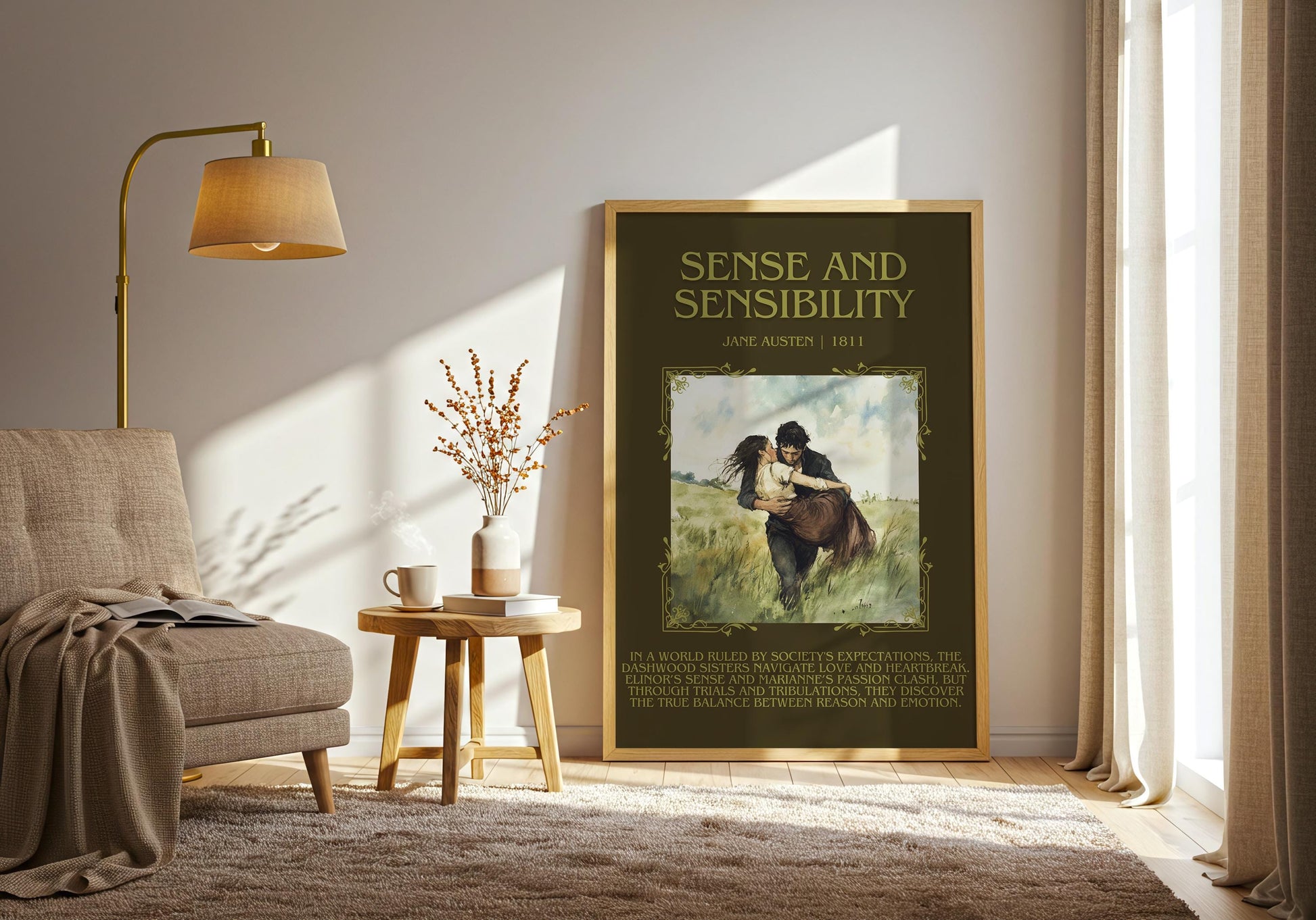 Sense and Sensibility by Jane Austen | Descriptive Book Poster | Blurby