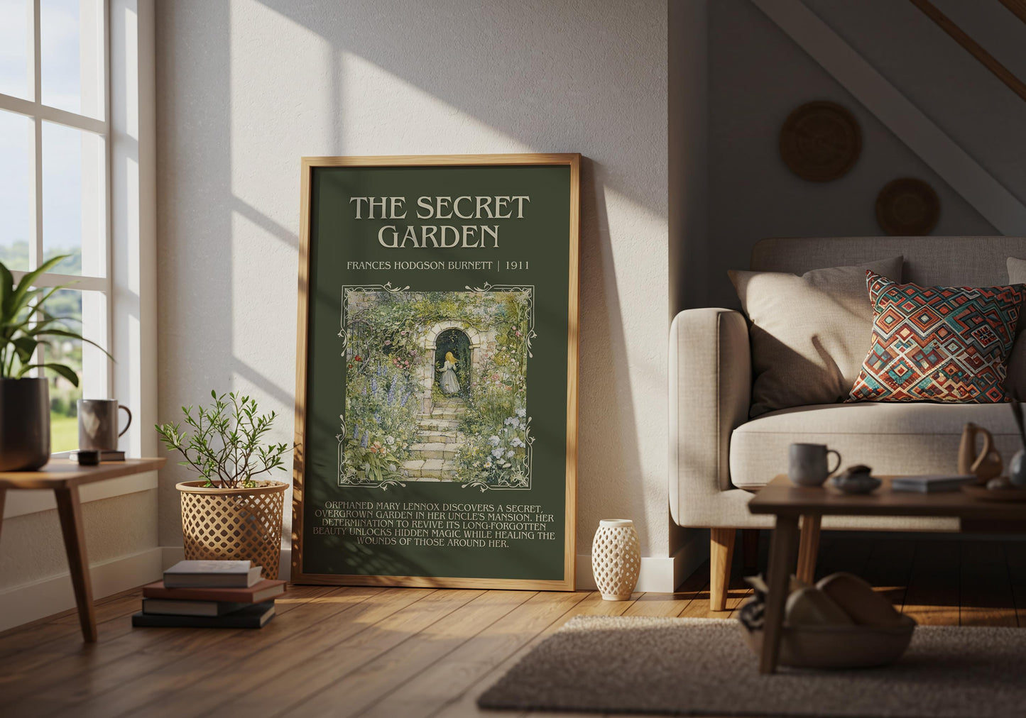 The Secret Garden by Francis Hodgson Burnett | Descriptive Book Poster | Blurby