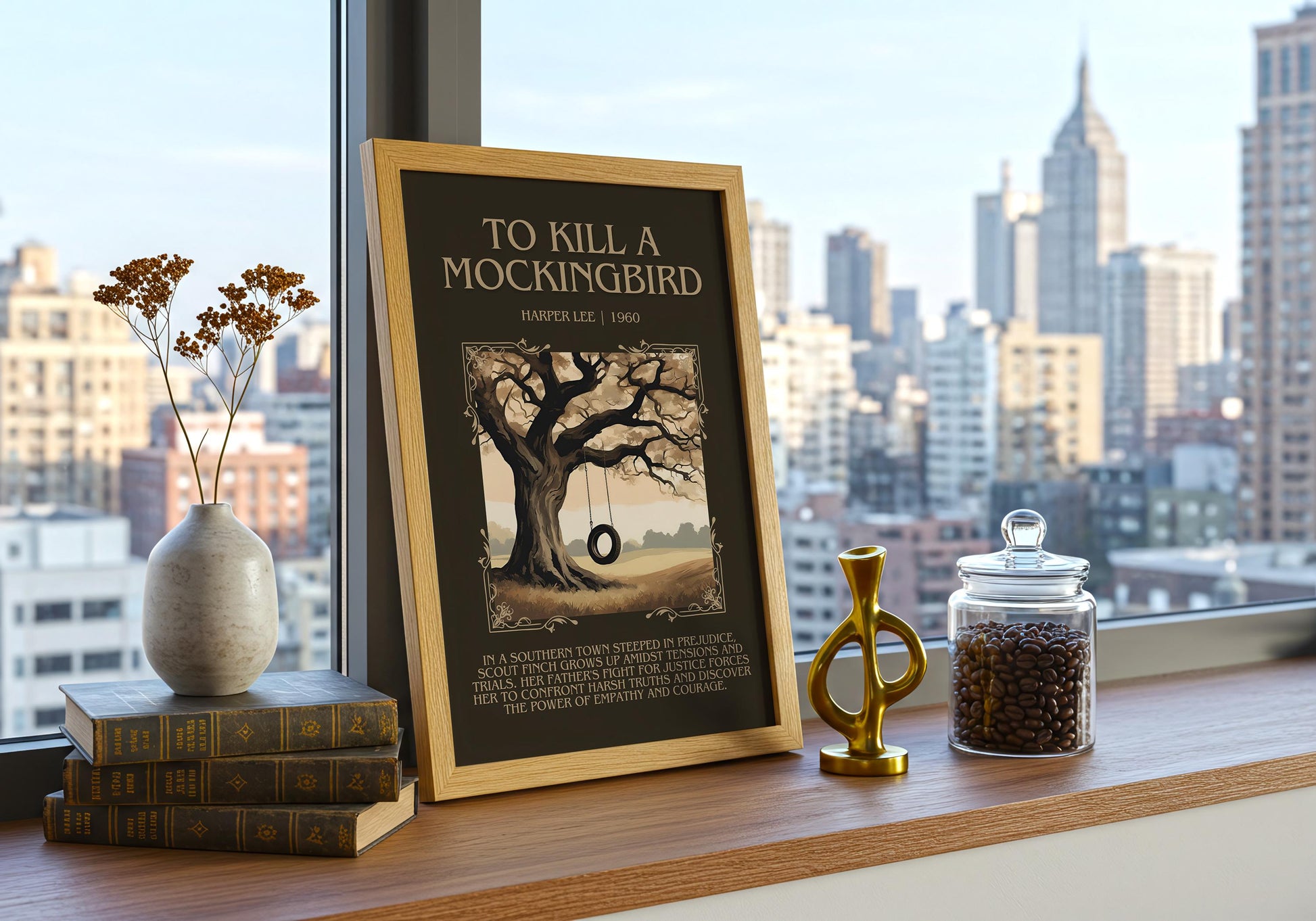 To Kill a Mockingbird by Harper Lee | Descriptive Book Poster | Blurby