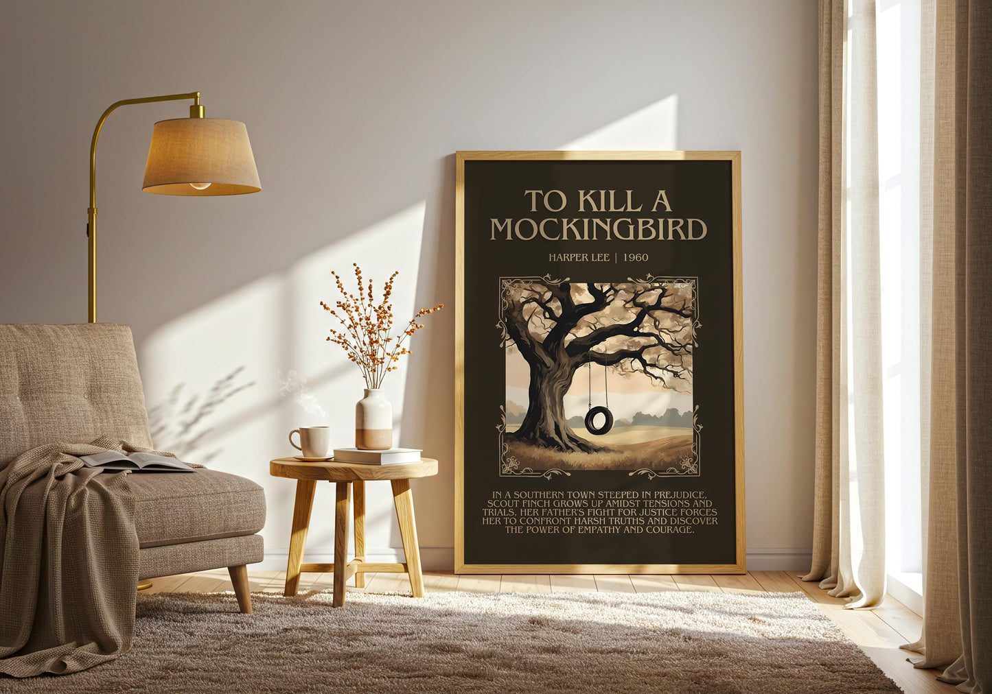 To Kill a Mockingbird by Harper Lee | Descriptive Book Poster | Blurby
