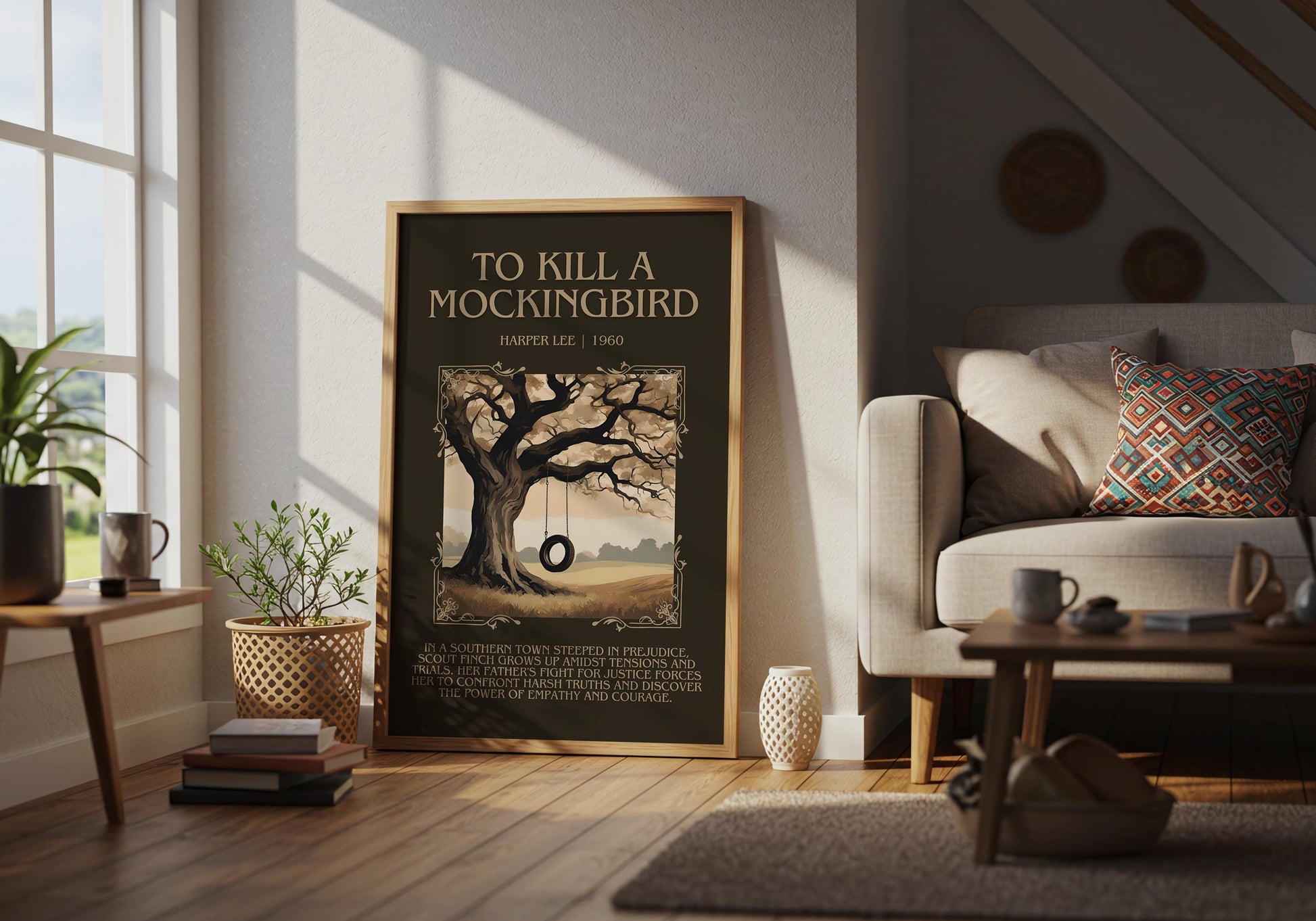 To Kill a Mockingbird by Harper Lee | Descriptive Book Poster | Blurby