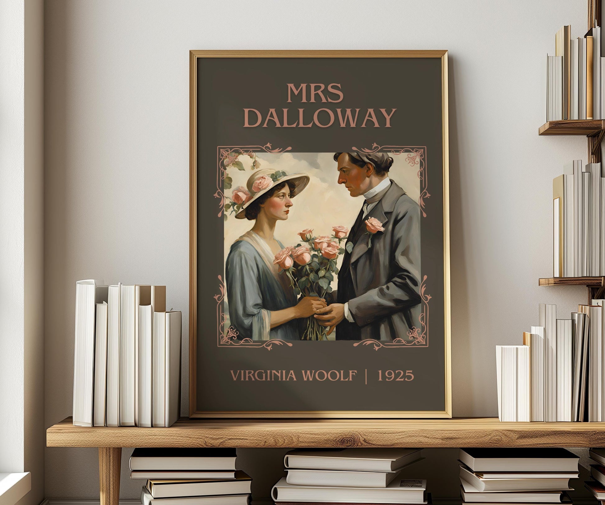Mrs Dalloway by Virginia Woolf | Descriptive Book Poster | Minimalist