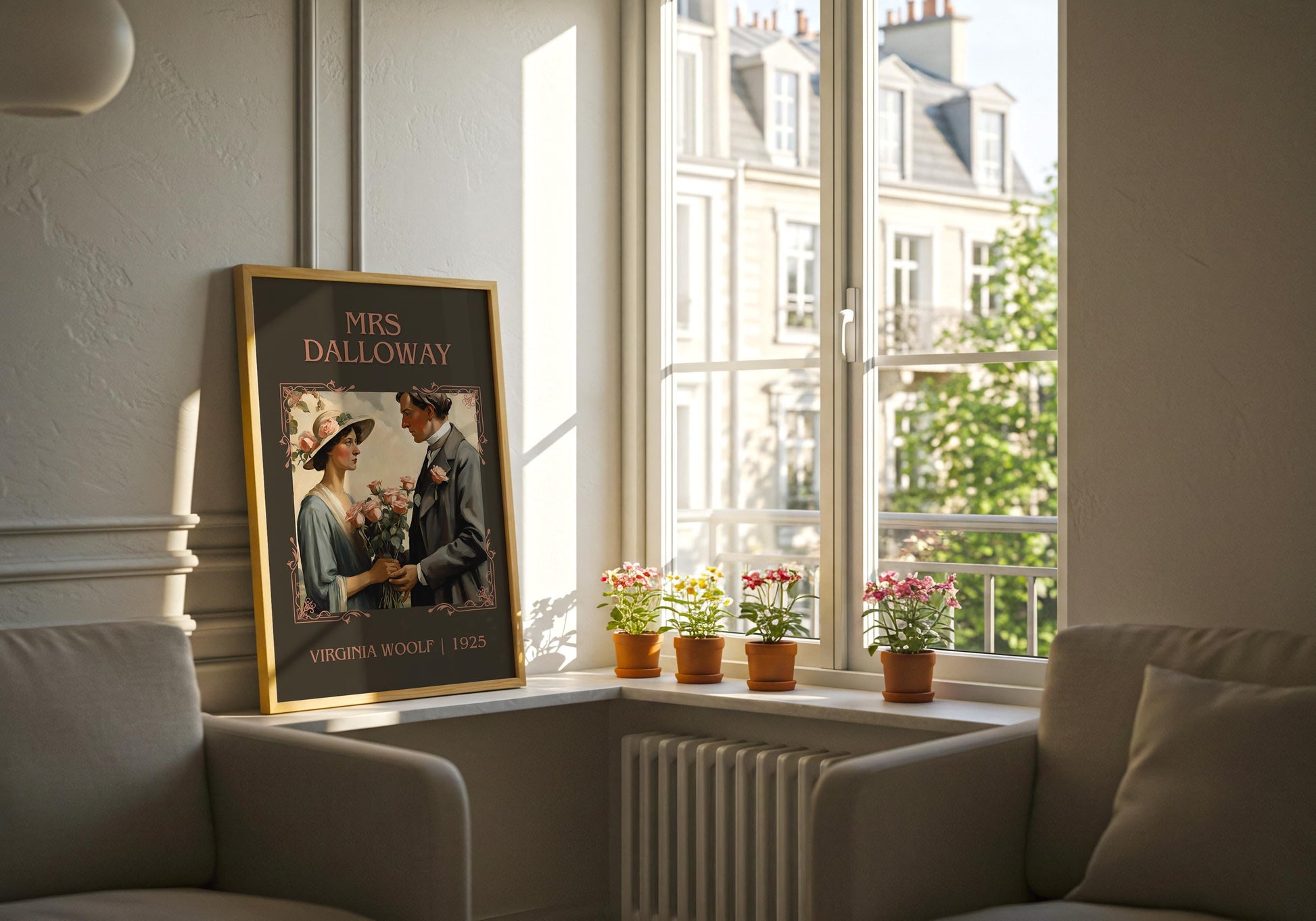 Mrs Dalloway by Virginia Woolf | Descriptive Book Poster | Minimalist