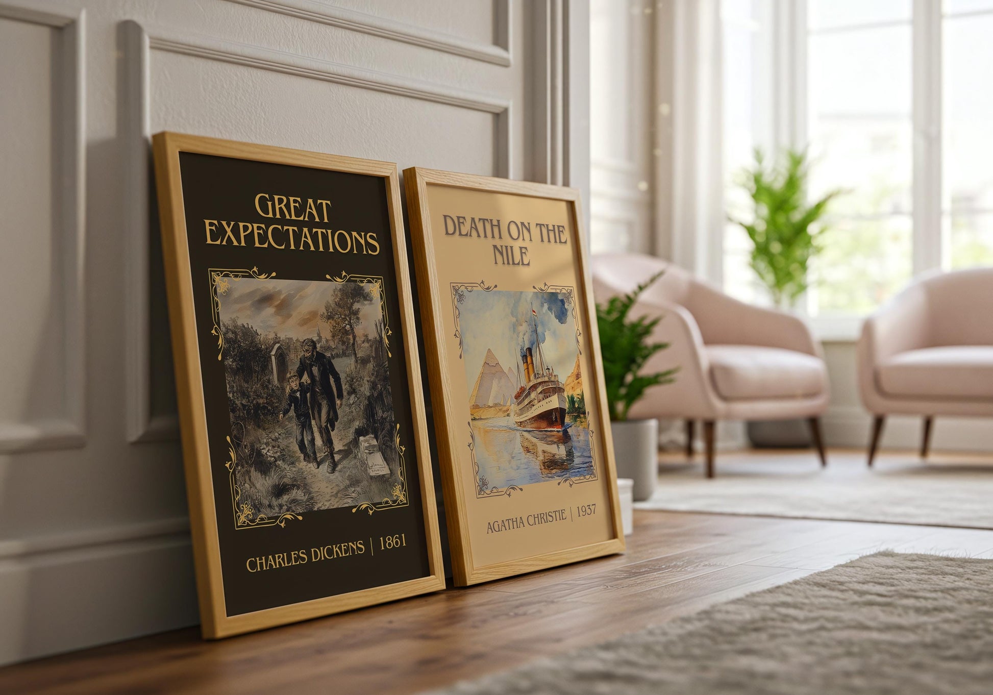 Great Expectations by Charles Dickens | Descriptive Book Poster | Minimalist