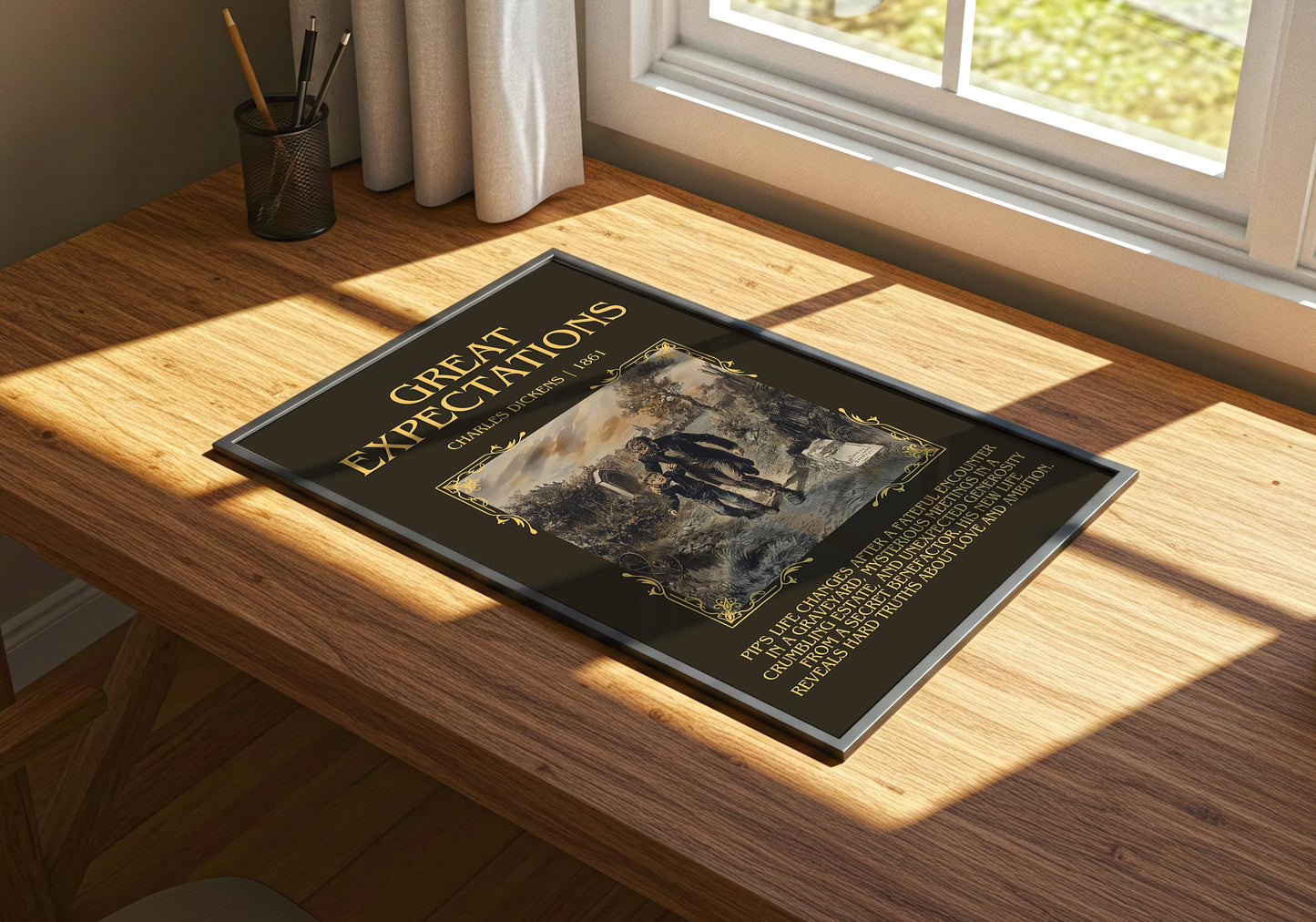 Great Expectations by Charles Dickens | Descriptive Book Poster | Blurby