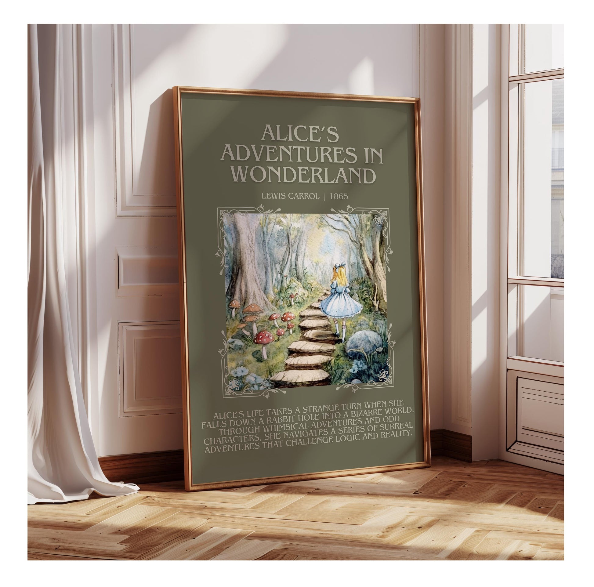 Alices Adventures in Wonderland by Lewis Carroll | Descriptive Book Poster | Blurby