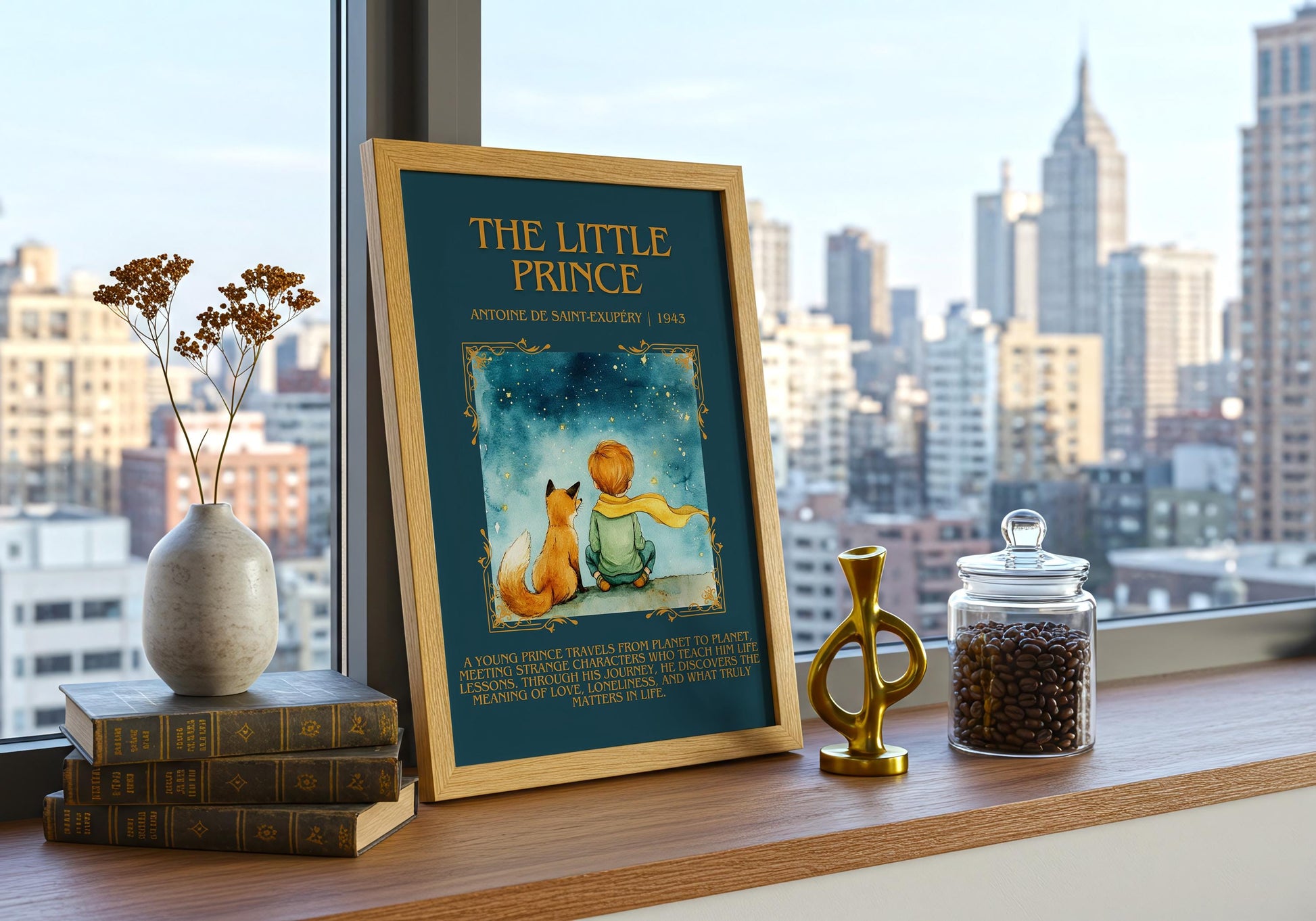 The Little Prince by Antoine de Saint-Exupéry | Descriptive Book Poster | Blurby