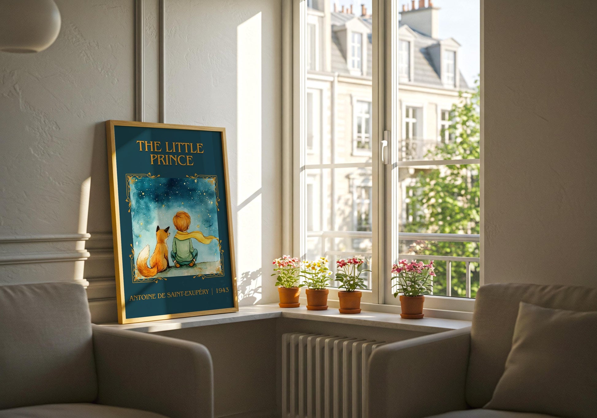 The Little Prince by Antoine de Saint-Exupery | Descriptive Book Poster | Minimalist