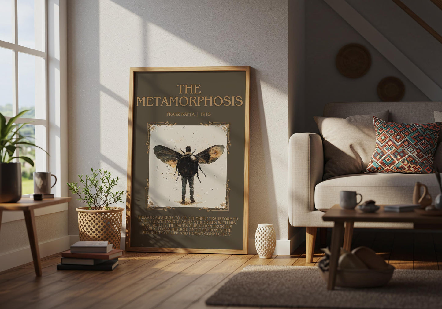 The Metamorphosis by Franz Kafka | Descriptive Book Poster | Blurby