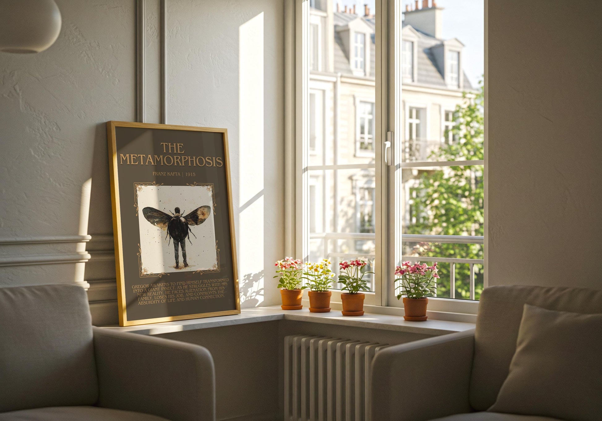 The Metamorphosis by Franz Kafka | Descriptive Book Poster | Blurby