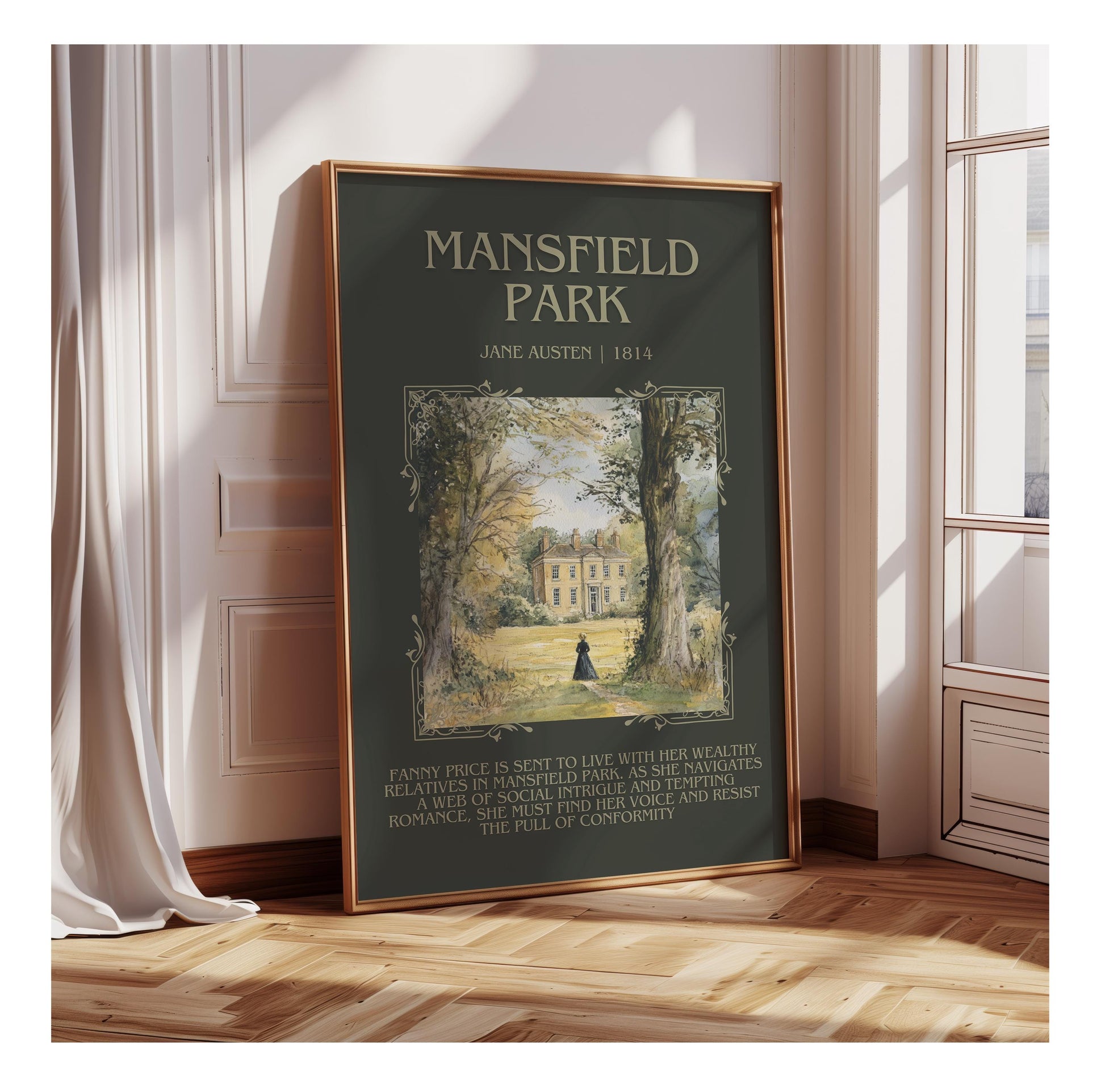 Mansfield Park by Jane Austen | Descriptive Book Poster | Blurby