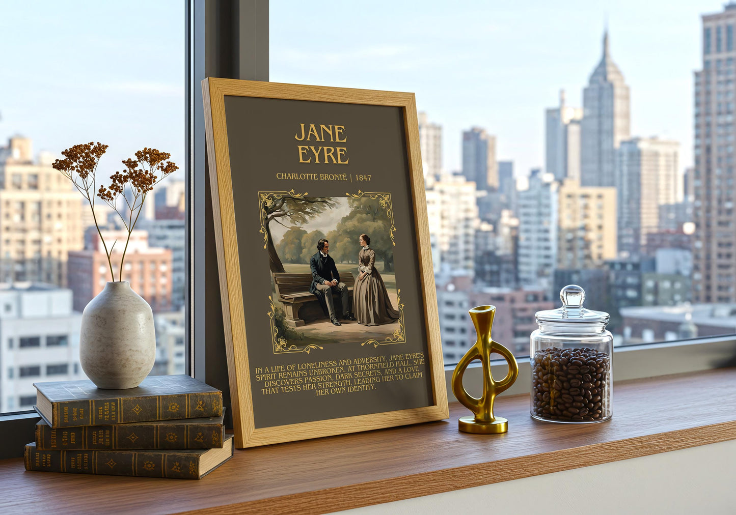 Jane Eyre by Charlotte Bronte | Descriptive Book Poster | Blurby